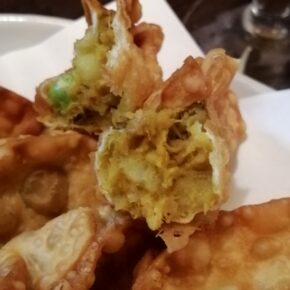 カレーツナポテト餃子